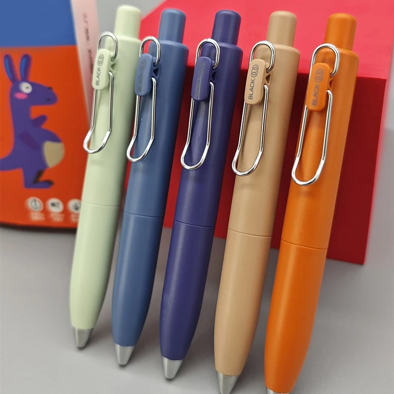 5 Teile/satz Tragbare Mini 0,5mm Kern Kurze Tasche Stift Neutral Stift Nette Carbon Stift Langlebig Kugel Spitze Stift Studenten schule Liefert – Detail 7