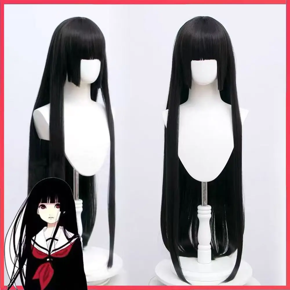 

Парик для косплея в стиле аниме для Kakegurui, черный, длинный, прямой, термостойкое синтетическое волокно для вечеринки с сетчатой подкладкой в виде розы