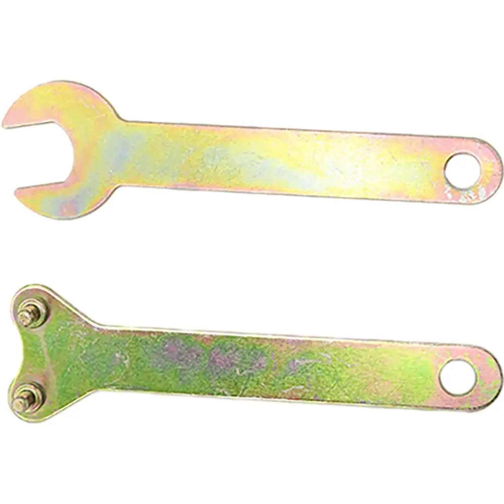 

2 Pcs Angle Grinder Wrench Spanner Disassembly Tool Pin Bushing Lock Nut Key Adjustable Carbon Steel For 100mm Grinder Polishing