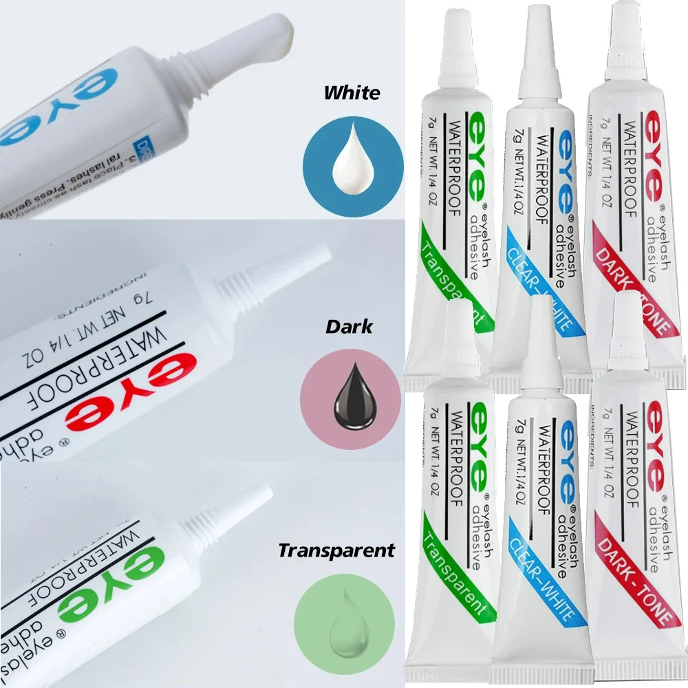 전문 속건성 속눈썹 접착제, 일회용 인조 속눈썹 익스텐션, 오래 지속되는 방수 미용 접착제, 메이크업 도구, 7g