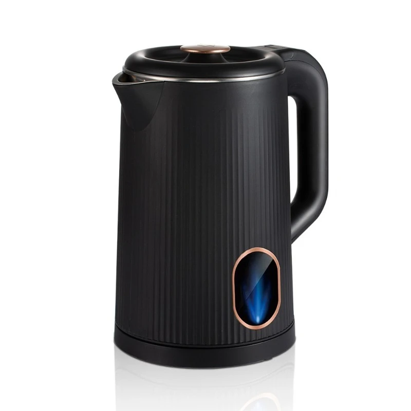 2L Striped Electric Kettle Household Insulation Hot Water Boiler Portable Water Heating Pot