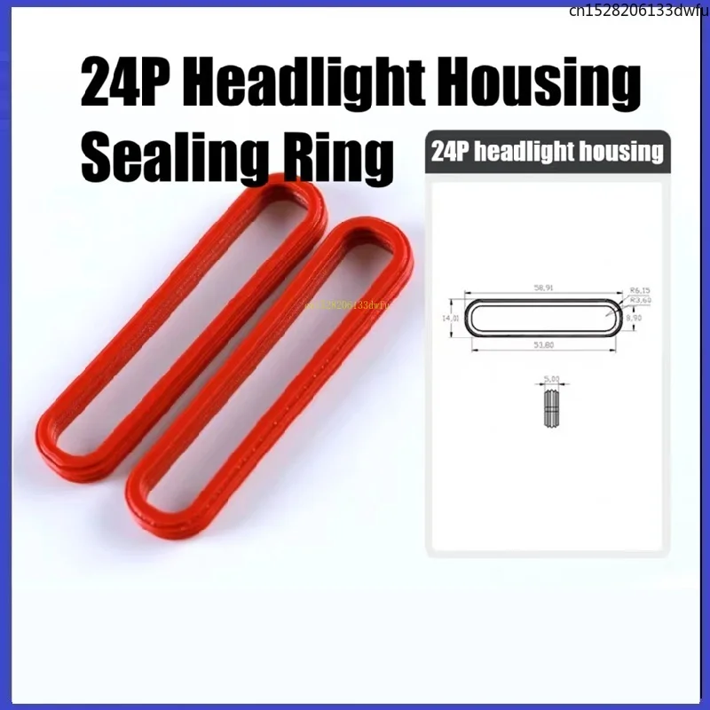 Manufacturer Wholesale Headlights 24P Male Shell Sealing Silicone Car Connector Plug Waterproof Ring Auto Parts