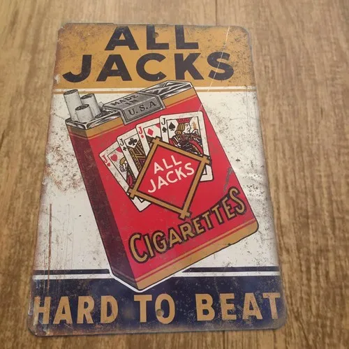 All Jacks Hard to Beat Vintage Ad  Metal Wall Sign