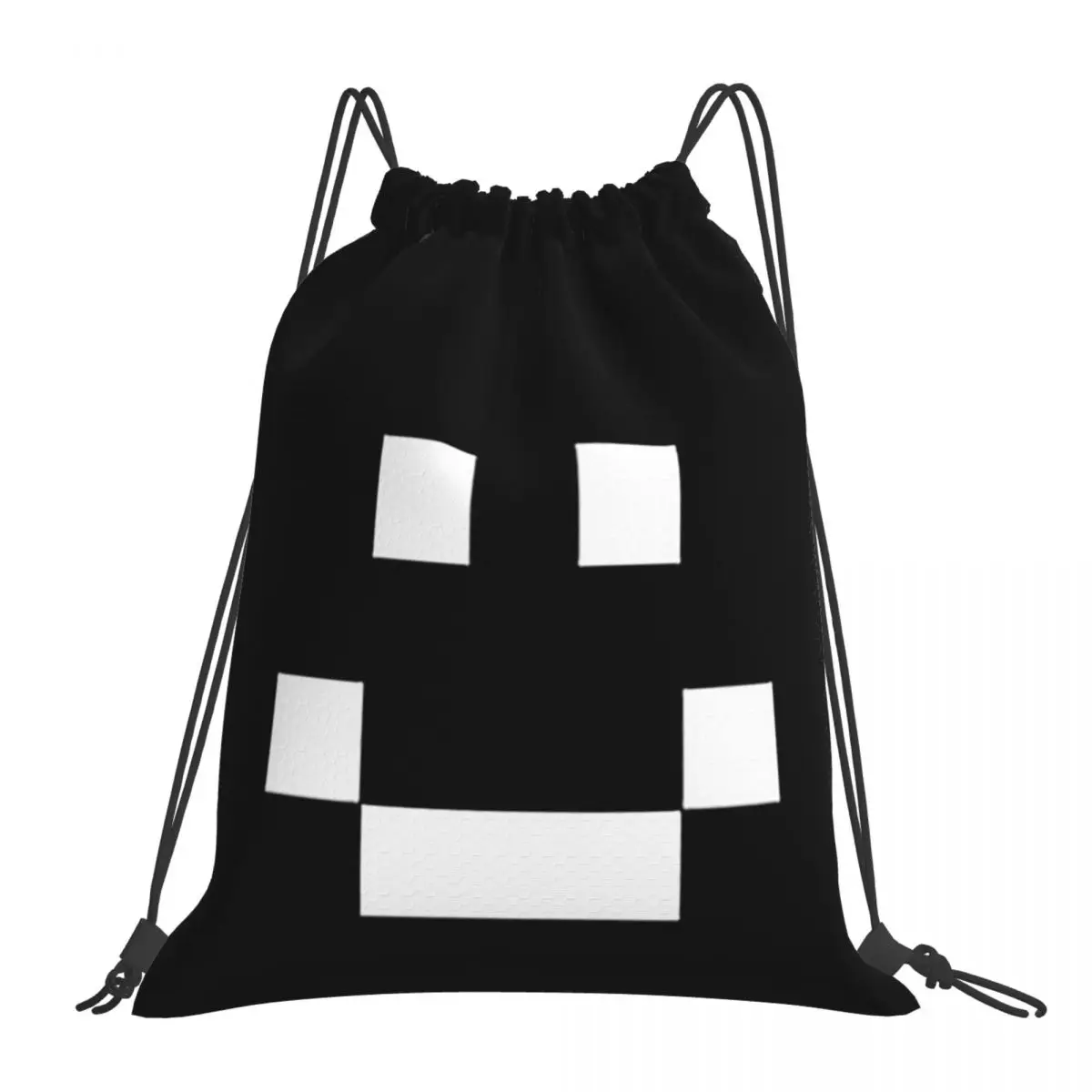 Quackity Merch Smile Logo Backpacks Portable Drawstring Bags Drawstring Bundle Pocket Sports Bag Book Bags For Man Woman School