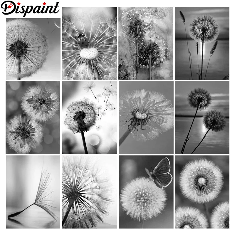 

Dispaint DIY 5D Diamond Painting "Dandelion landscape" Full Diamond Embroidery Sale Picture Of Rhinestones For Festival Gifts