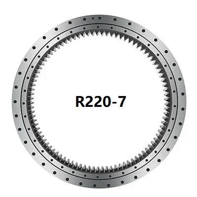 OEM Standard Machinery Parts R220-7 Single Row Ball Slewing Bearing Rotary Bearing