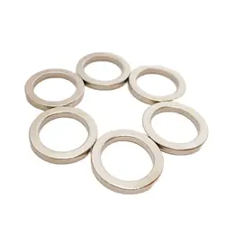 6PCS Magnet Ring Diametrically Magnetized Neodymium Permanent Magnets Rare Earth N38 DIY Craft Parts Magnetics OD20xID14.5x2.5mm