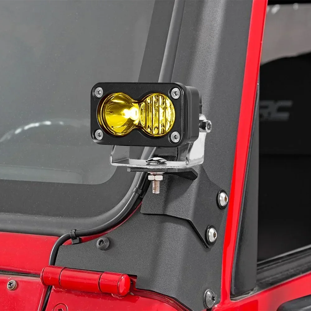 3 بوصة سيارة العلوي أبيض/أصفر الأضواء الفيضانات Led جراب كومبو ضوء العمل للدراجات النارية شاحنة بيك اب Suv 4X4 الطرق الوعرة #3