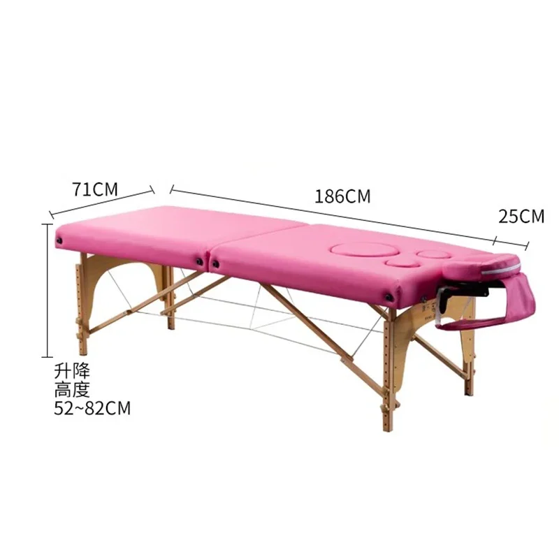 Simplicity Portable Beautician Beds Barber Beauty Salon Massage Pink Bed Professional Tattoo Table Lash Maca Portatil Recliner