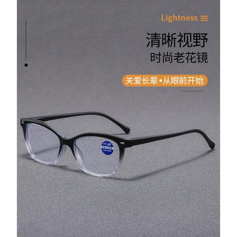 Anti Blau Licht Lesebrille Mode Frauen Männer Klar Platz Computer Presbyopie Brillen Frühling Beine Rahmen Brillen