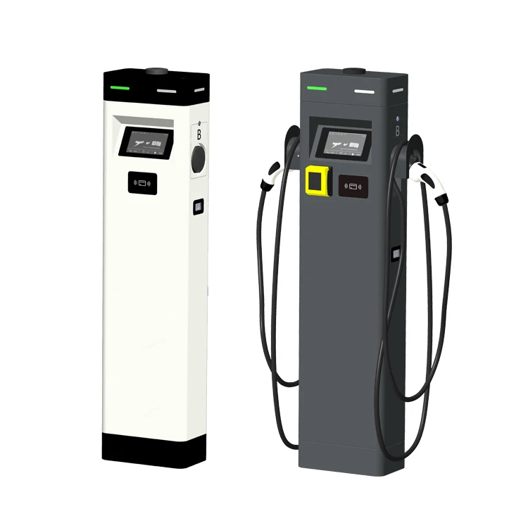Commercial Floormount EV Charger Station App Control 7kW 22kW OCPP1.6J Level 2 Dual Guns CCS2  Charging Pile EV Charging Station