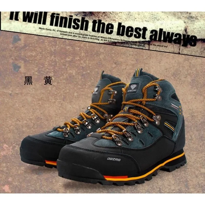 High-top Outdoor Hiking Shoes Men's Waterproof and Non-slip Hiking Shoes Breathable and Wear-resistant Sports Shoe Large Size