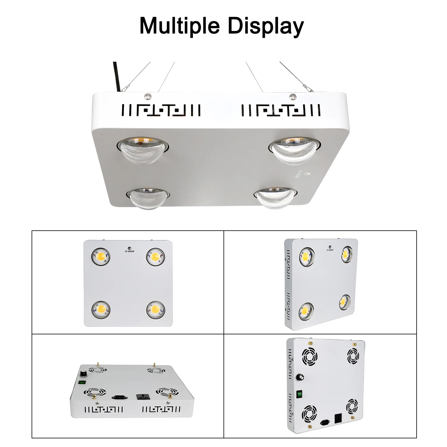 CXB3590 400 ワット COB LED 成長ランプフルスペクトル 48000LM ダブルオフ成長ランプ温室水耕植物テント成長照明