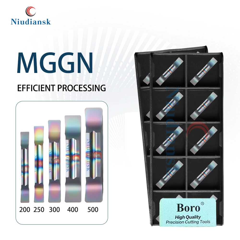 

MGGN150 200 250 300 400 500 JM TF618 CNC Lathe Colorful Slotting Blade Hardened Steel Grooving Cutter Cutting Tools MGGN Series
