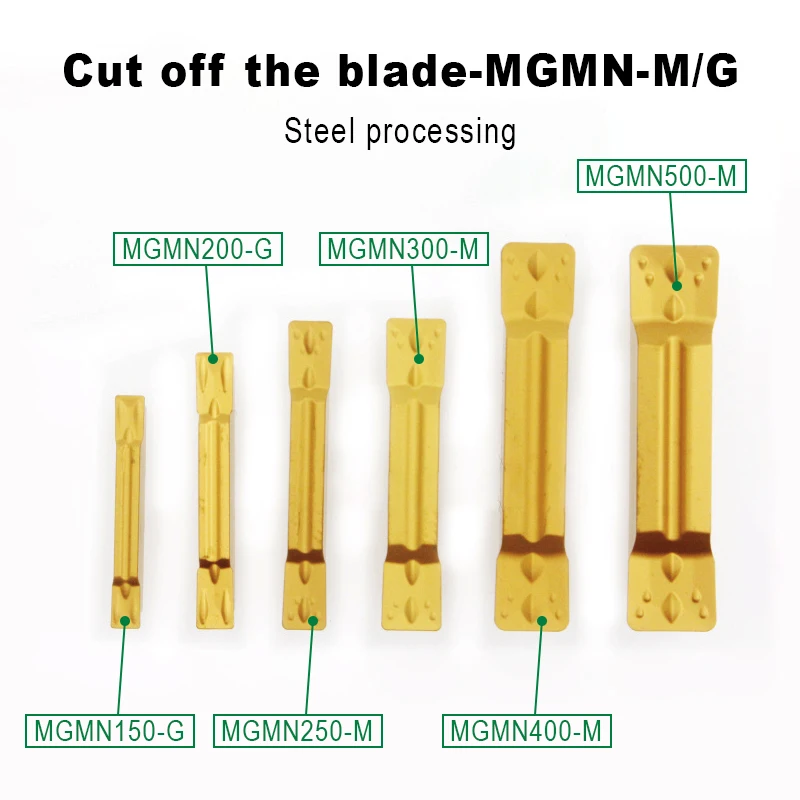 

10 шт./кор. MGMN200-G MGMN500-M твердосплавные удлиненные канавочные вставки, отрезные вставки для токарных работ по стали