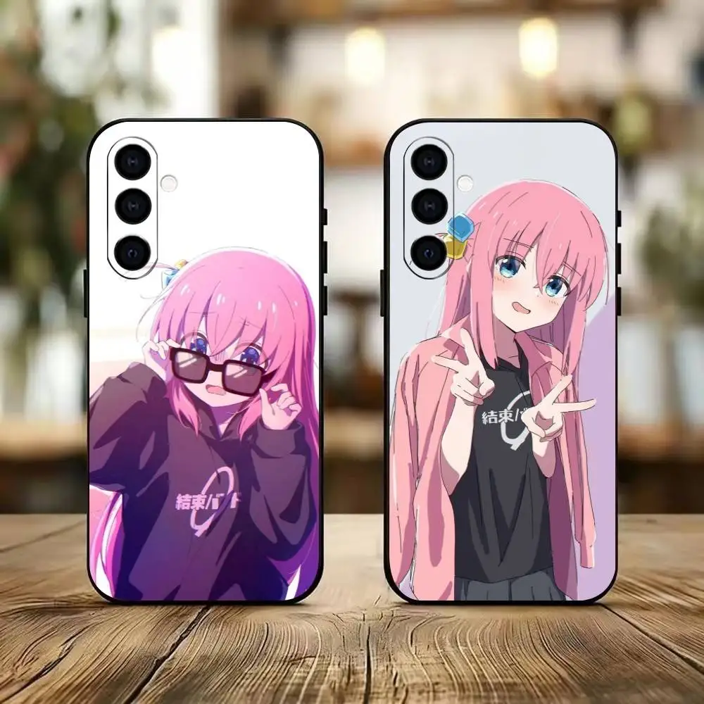 Anime B-Bocchi the Rock Hitori G-Gotoh  Phone Case For Samsung Galaxy A73,A72,A71,A70,A53,A52,A51,Others Soft Black Cover