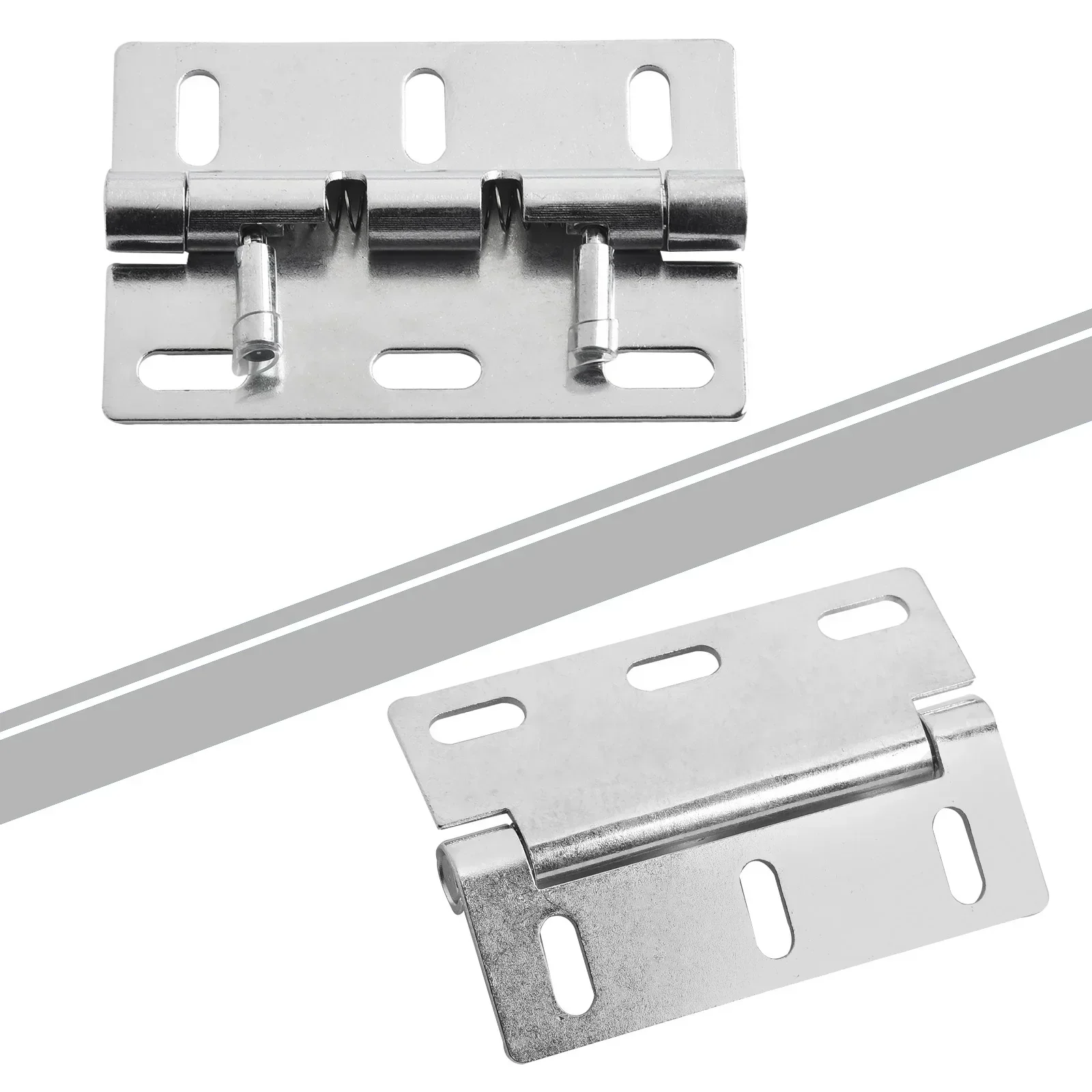 1PCS Furniture Stainless Steel  Adjustable Removable Flap Hinge Spring Latch Door Hinge Limit Hinge Hardware Home Improvement