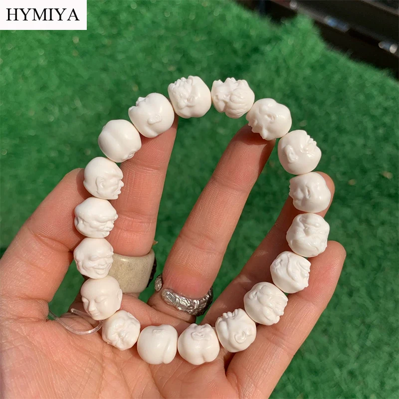 Tibetan Eighteen Arhats Beads Bracelet Genuine Buckhorn Buddhist Buddha Wrist Mala