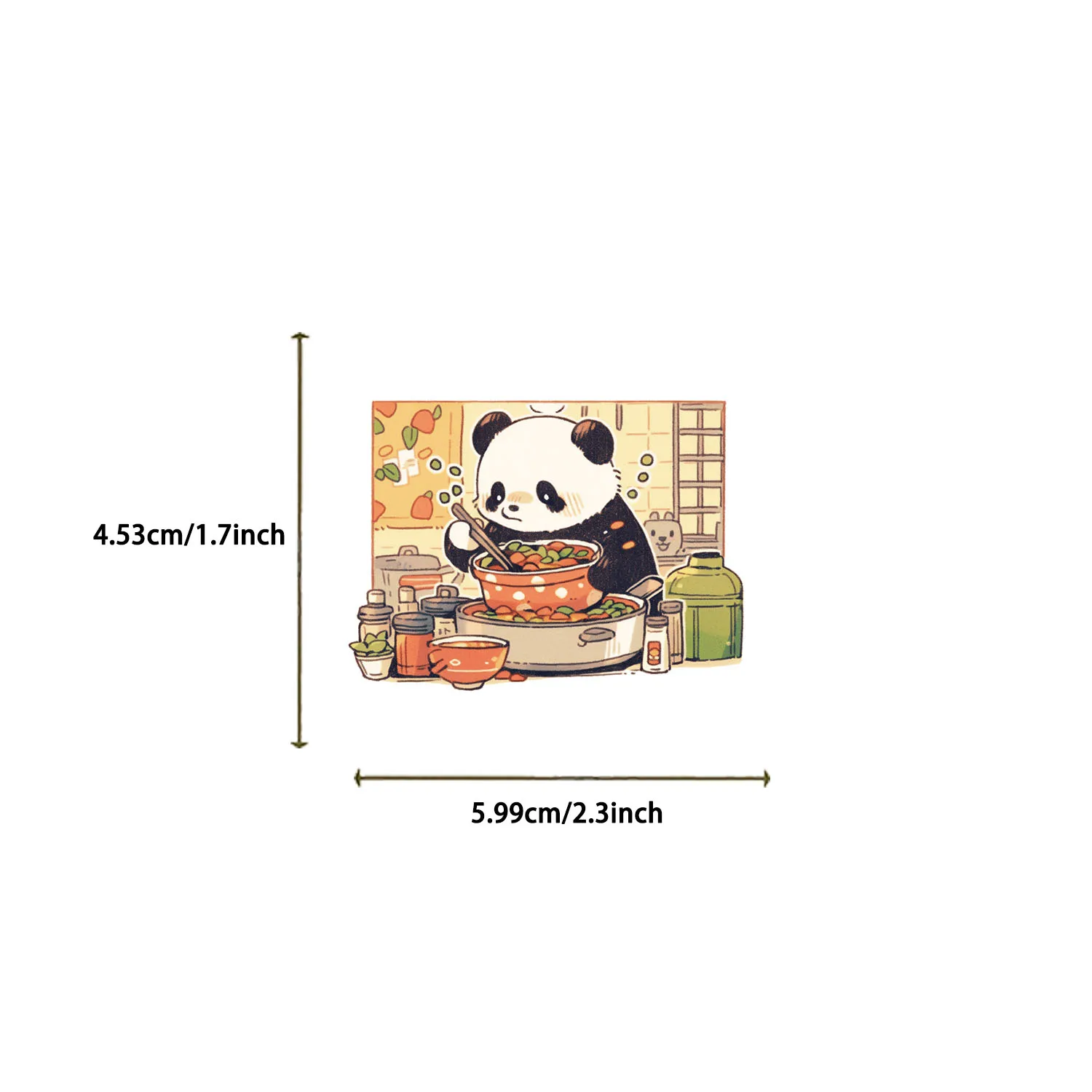50pcs Panda's Daily Stickers suitablefor Notebook computer Luggage  Refrigerator skate boards phone cases sticker