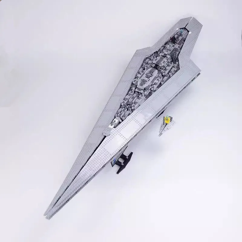 Executor Class Super Star Destroyer MOC Building Blocks, Large Space Warship Model with Display Stand, Sci-Fi Spaceship 10221 view 3