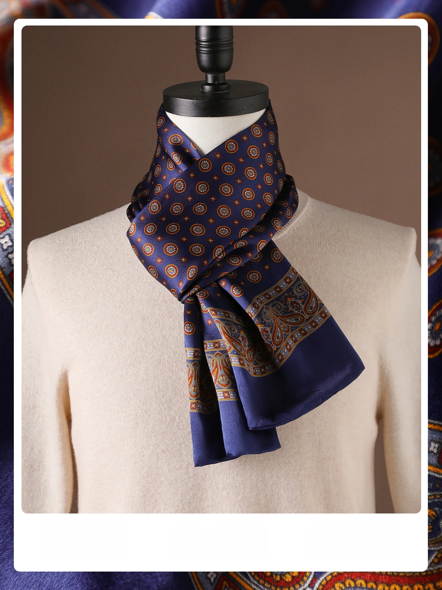 silk-scarf-men's-high-end-lightweight-spring-autumn-thin-style-silk-business-fashion-accessories-rectangle-shape-geometric-pa