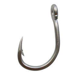 10884 100pcs Size 2/0-12/0 Stainless steel Fishing Hooks Big Thick Tuna Fishing Hooks Fishhooks with Hole Fly Fishing