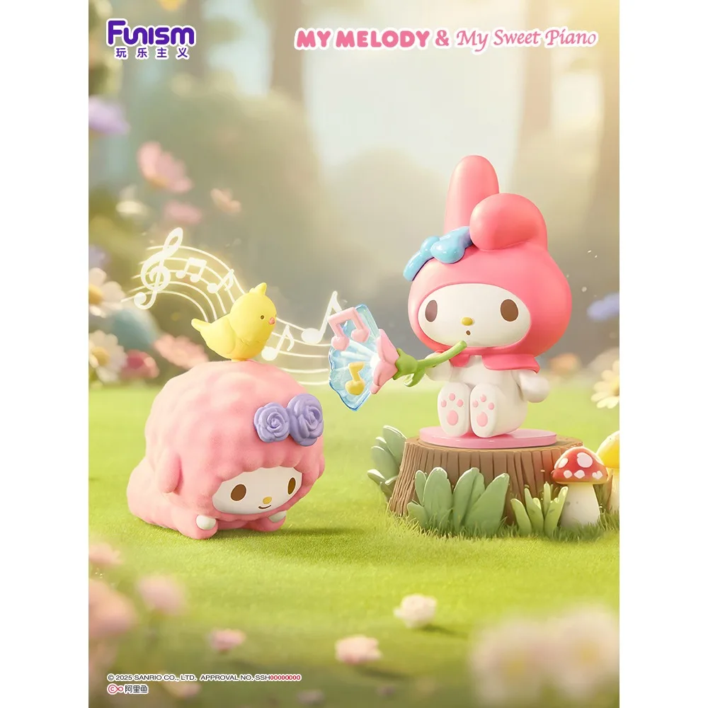 Neue Funism My Melody & My Sweet Piano Little Bird Adventure Serie Blind Box Cartoon Anime Figuren Desktop Dekoration Spielzeug Geschenke