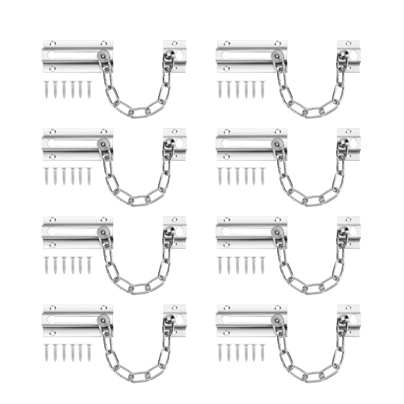 Upgraded Chain Locks Thickened Door Lock Chain Reliable & Safe Door Security Solution Strong & Long Service Security