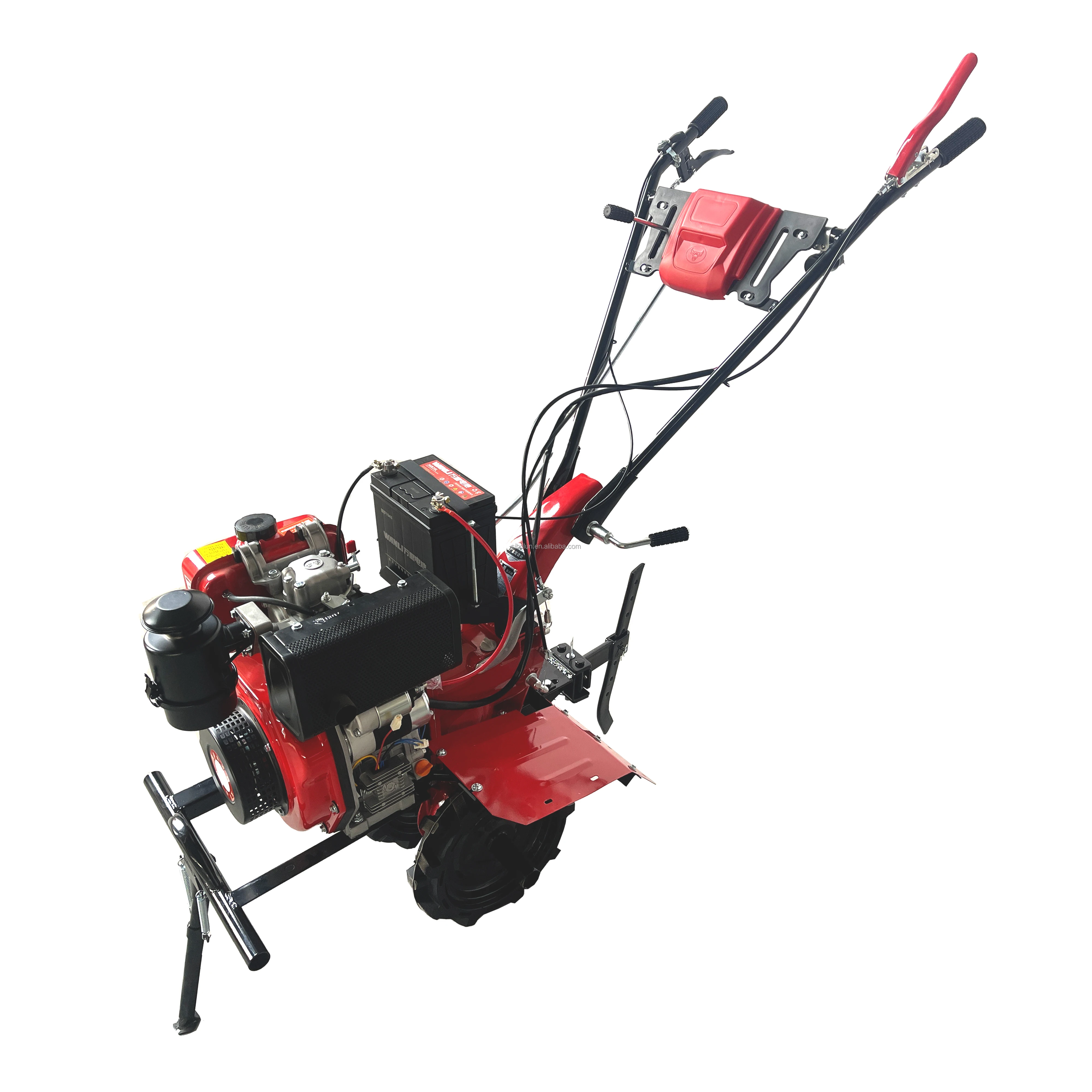 190F 12HP متعددة الوظائف الروتاري الحارث البنزين آلة الحراثة للمزرعة الآلات الزراعية محرك المزارع لفعالة