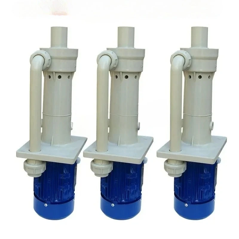 Sewage chemical circulation centrifugal pump PP plastic acid alkali anti-corrosion sewage lifting tank vertical submersible pump