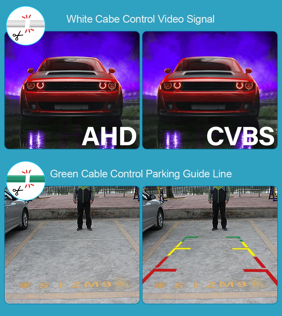 HaiSunny 170 ° 1080P HD AHD Zurück Rückansicht Kamera Für VW Transporter T5 T30 Caddy Passat B5 Touran Jetta GOLF PLUS Rückfahr auto – Detail 7