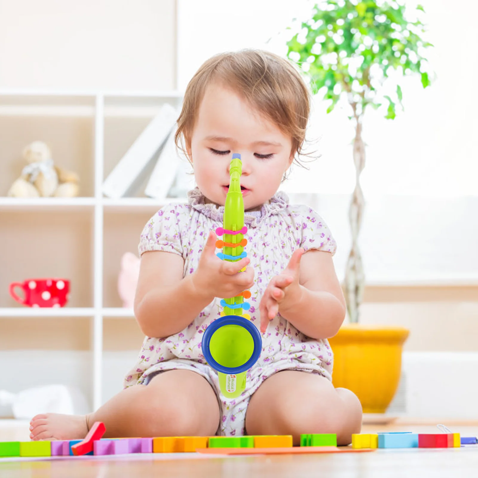 Toy Clarinet Simulated Musical Preschool Baby Toddler Instruments Abs Birthday Party Favor Kid Plaything