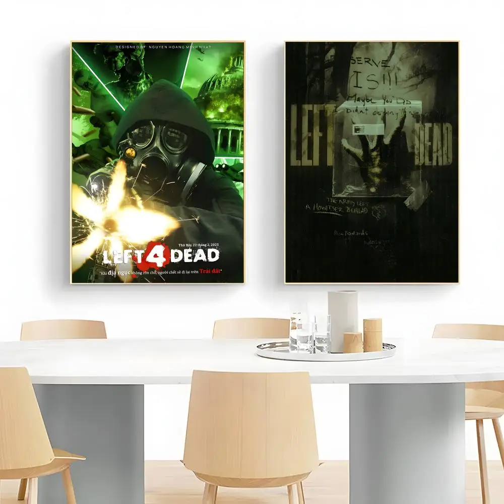 Co-op Shooter Left 4 Dead Poster Wall Art Print Decorative Mural Home Decor Gift Unframed