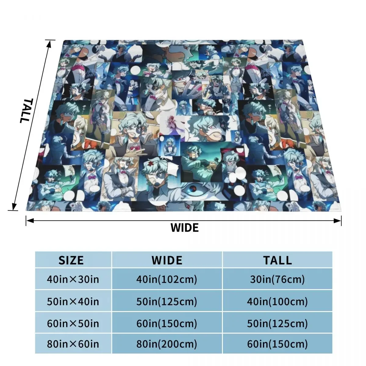 Il Dottore genshin impact webcomic collage Throw Blanket Blanket For Decorative Sofa Thermal Blankets For Travel Polar blanket