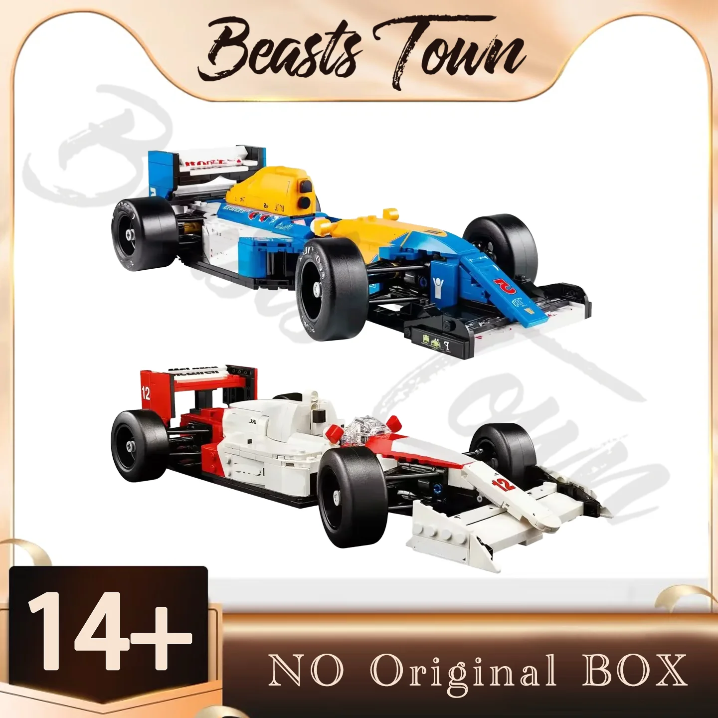 

2024 НОВЫЙ Sena Racing Mp44 Nigel Mansell Механическая группа FW14B Кирпичи Строительные блоки 10330 10353 Модель Рождественские подарки на день рождения