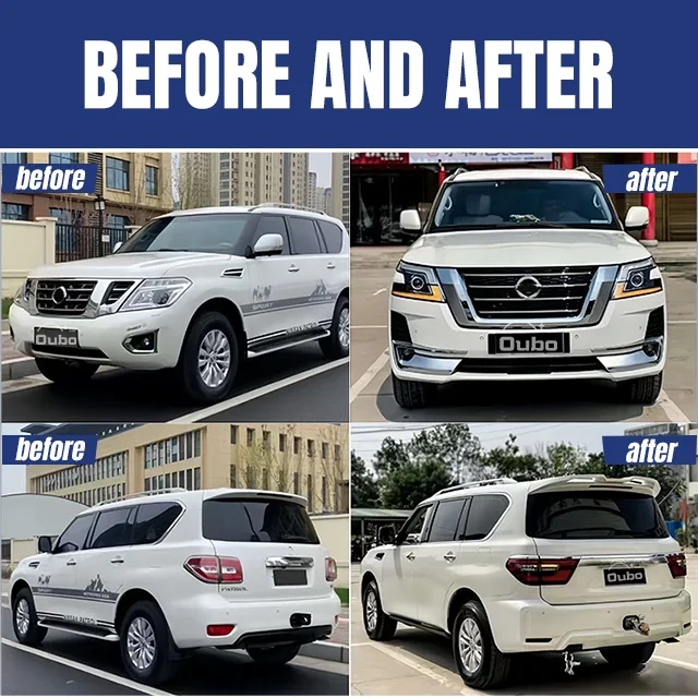 Applicable for PatrolTule Old Renovation 09-19 Upgrades 22 Body Surrounding Kits  Assembly Headlights and Taillights