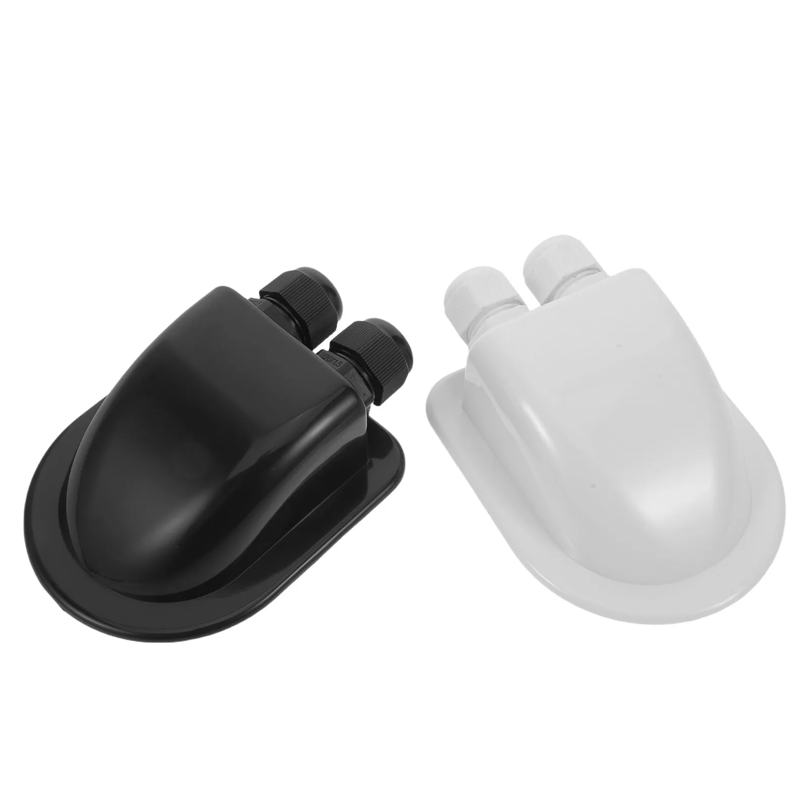 

Комплект из 2 шт. водонепроницаемых распределительных коробок для солнечных панелей из АБС-пластика с двойным кабельным вводом для крепления на крыше автодомов, лодок, кемперов