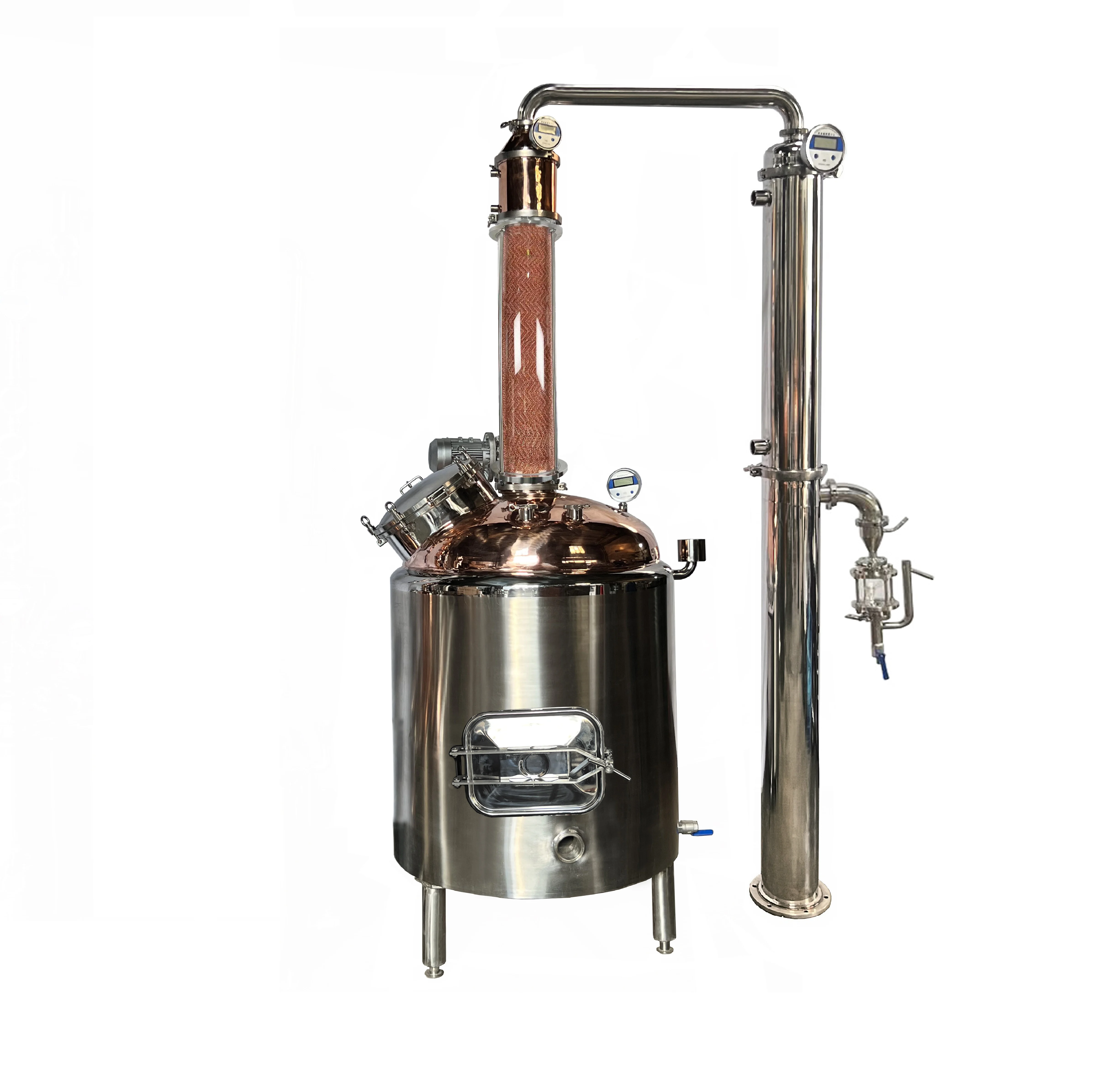 ماكينة تصنيع الزيوت العطرية توين 100 لتر، أداة تقطير الزيوت العطرية