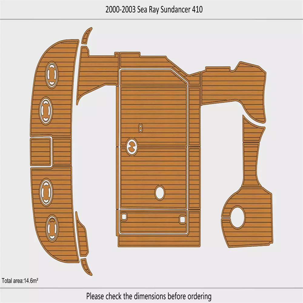 2000-2003 Sea Ray 410 Sundancer Cockpit Swim platform 1/4