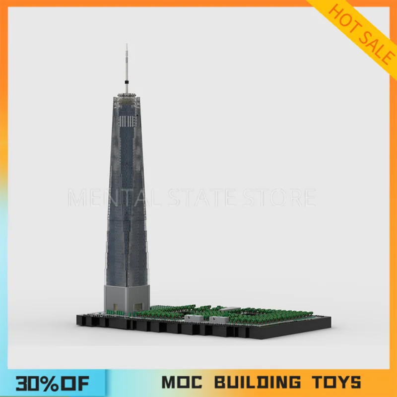 NEW 8463PCS Customized MOC One World Trade Center Ver4 Building Blocks Technology Bricks DIY Creative Assembly Toy Holiday Gifts