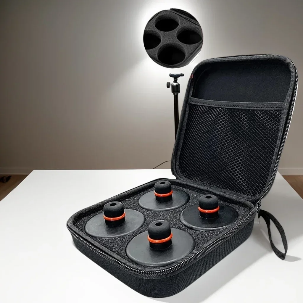 

4 шт. резиновых накладок для домкрата – для Tesla Model Y/Model 3, подставки для шасси с сумкой для хранения (аксессуар для безопасности автомобиля)