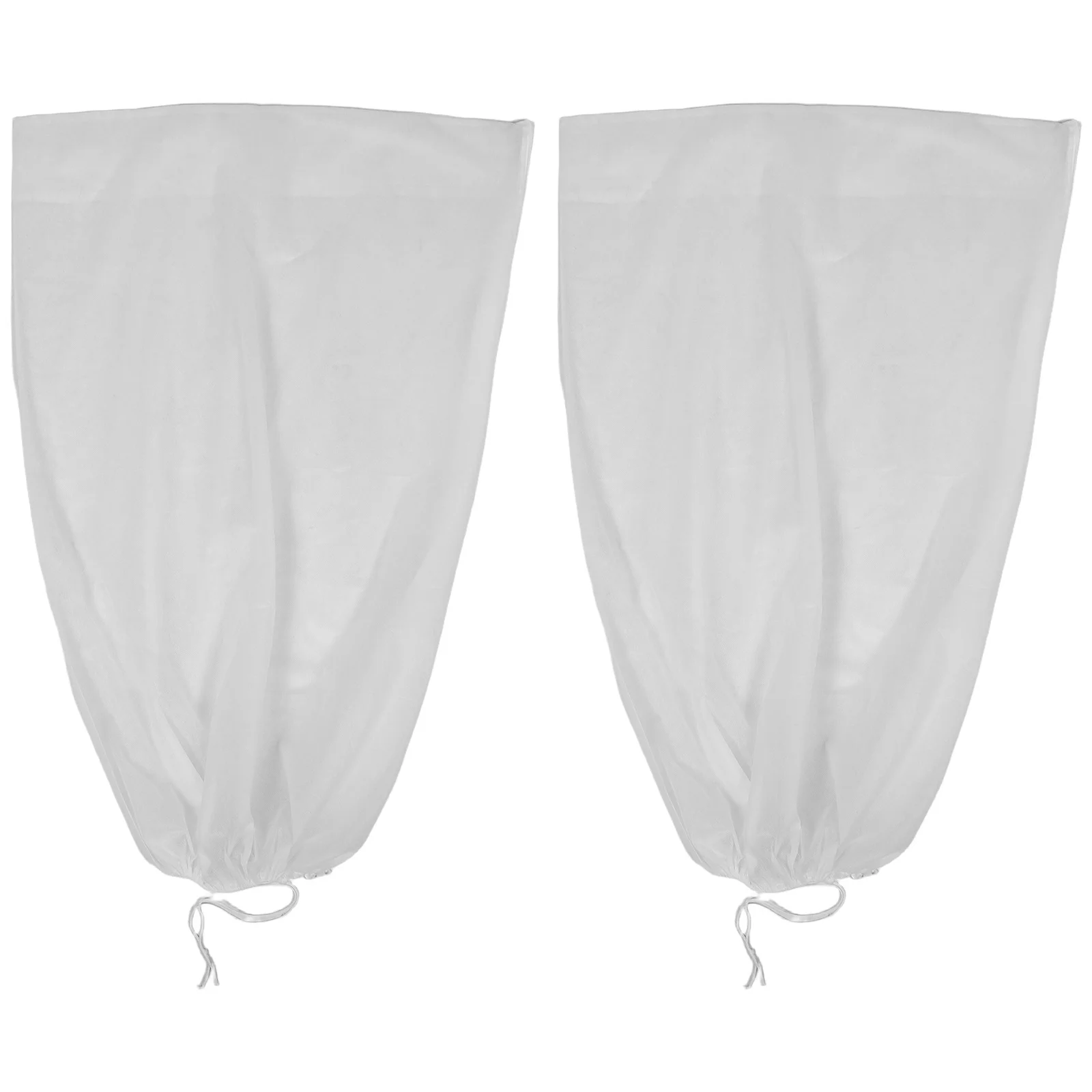 

2Pcs Plant Frost Cover Insulated Greenhouse Drawstring Bags Outdoor Garden Protection Winter Plants Plant Covering