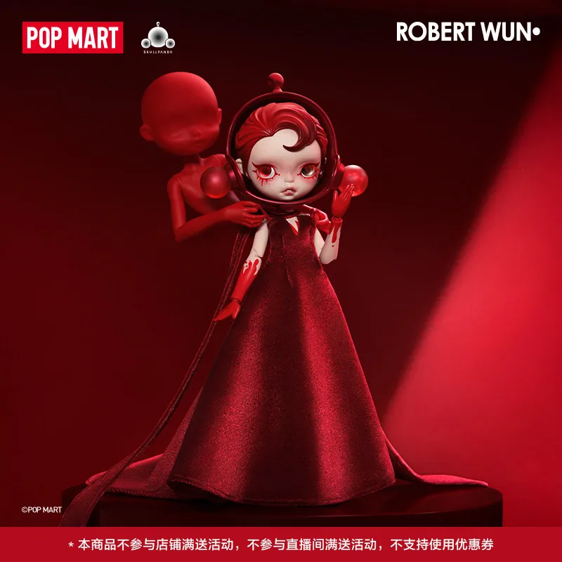 POPMART SKULLPANDA × ROBERT WUN Series Action Figure Desk Decoration Model Toy