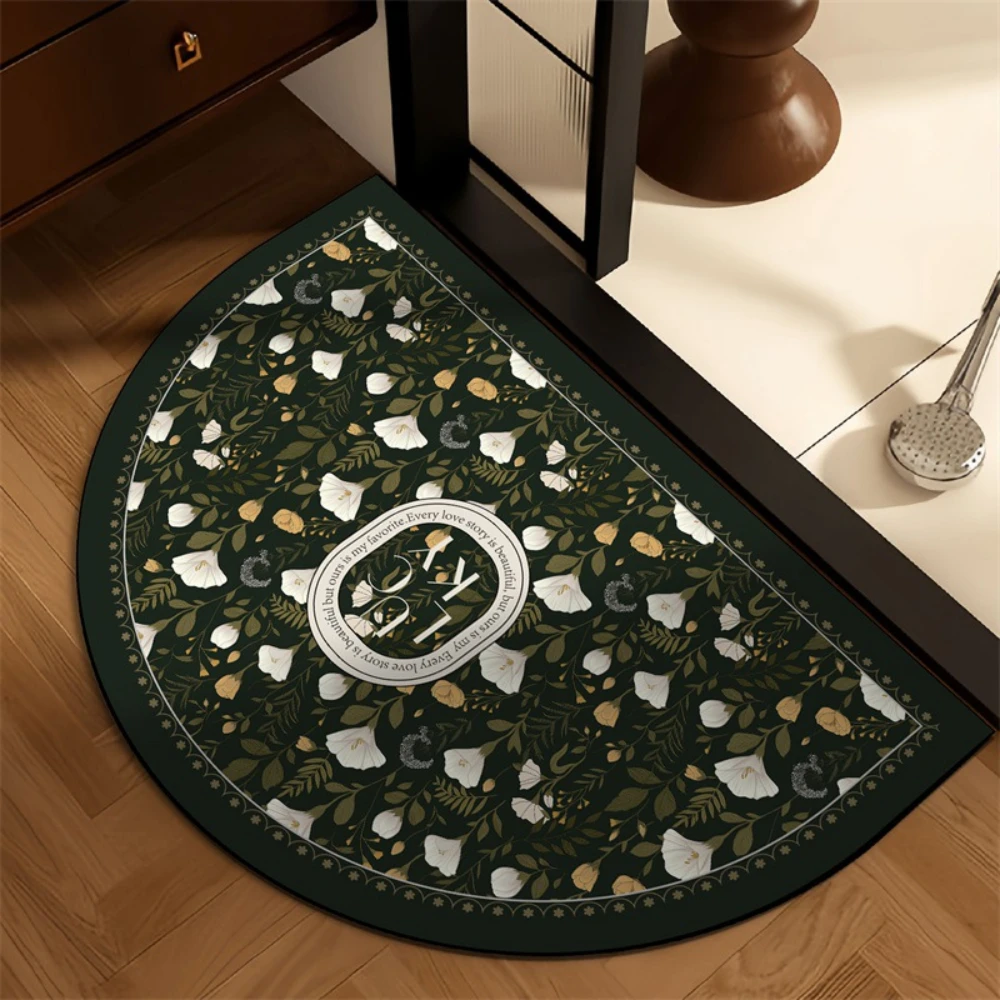 Grey Sketch Leaf Monogram semi - Home Bathroom Scene recension och pris