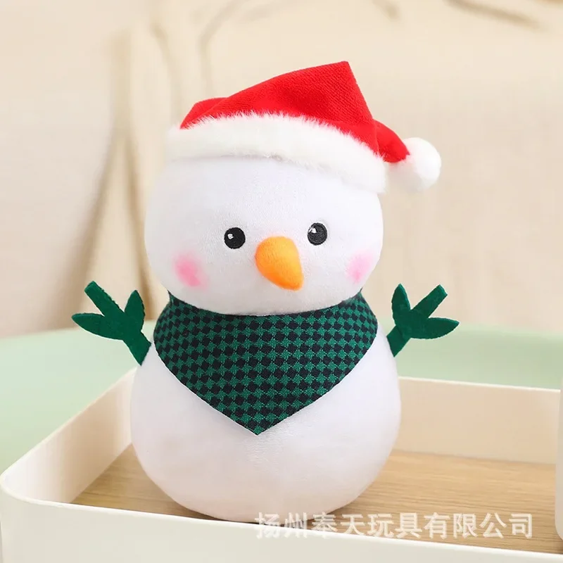 Poupée bonhomme de neige mignonne de Noël pour enfants, jouet en peluche, canapé, décoration de la maison, fournitures de chambre, cadeau surprise