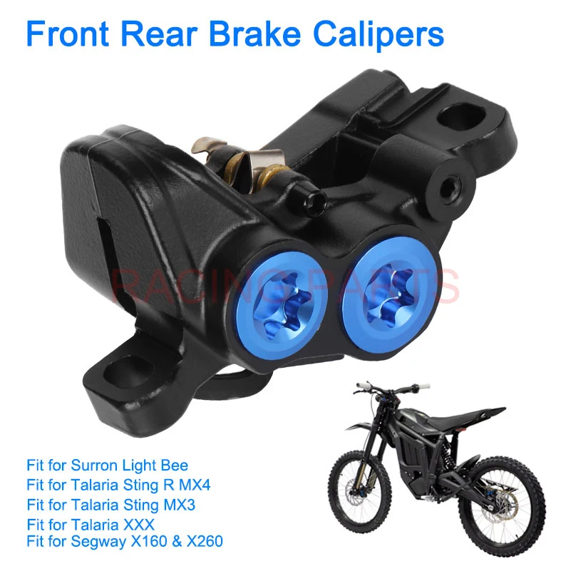 Front & Rear Brake Calipers for Sur-ron Light Bee, Segway X160 & X260, Talaria Sting XXX / MX3 / R MX4