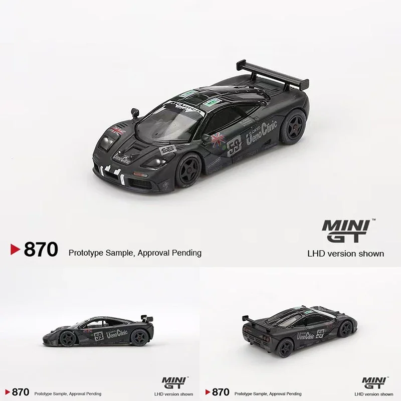 PreSale 1:64 MINIGT 870 MCL F1 GTR #59 1995 LeMans Diecast Diorama Model Collection Toys