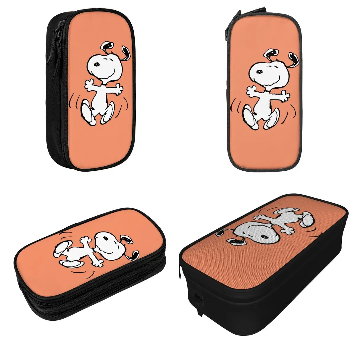 Imagem -02 - Snoopy Lápis Case Moda dos Desenhos Animados Caneta Caixa Bolsa Estudante Grande Armazenamento Estudantes Escola Cosméticos Lápis