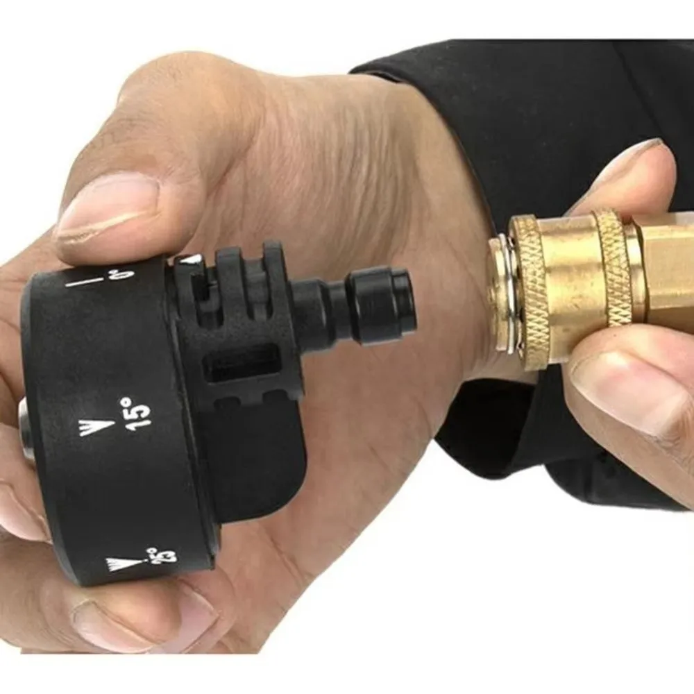 6in1 High Pressure Washer Nozzle 1/4Inch Quick Connect Change-Over Nozzle Efficient Multifunctional Washer Nozzle