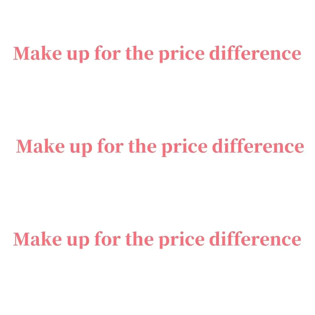 

Компенсируйте разницу в цене